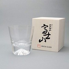 Tajima Glass Mt. Fuji Glass Rock Glass TG15-015-RJapan Shipping