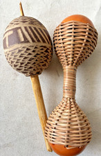 Lot of 2 Percussion Shakers 9" Long See Pictures EUC