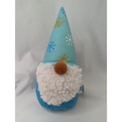 Target Gnome Plush 8 Inch  Blue Snowflakes 2021 Stuffed Animal Toy