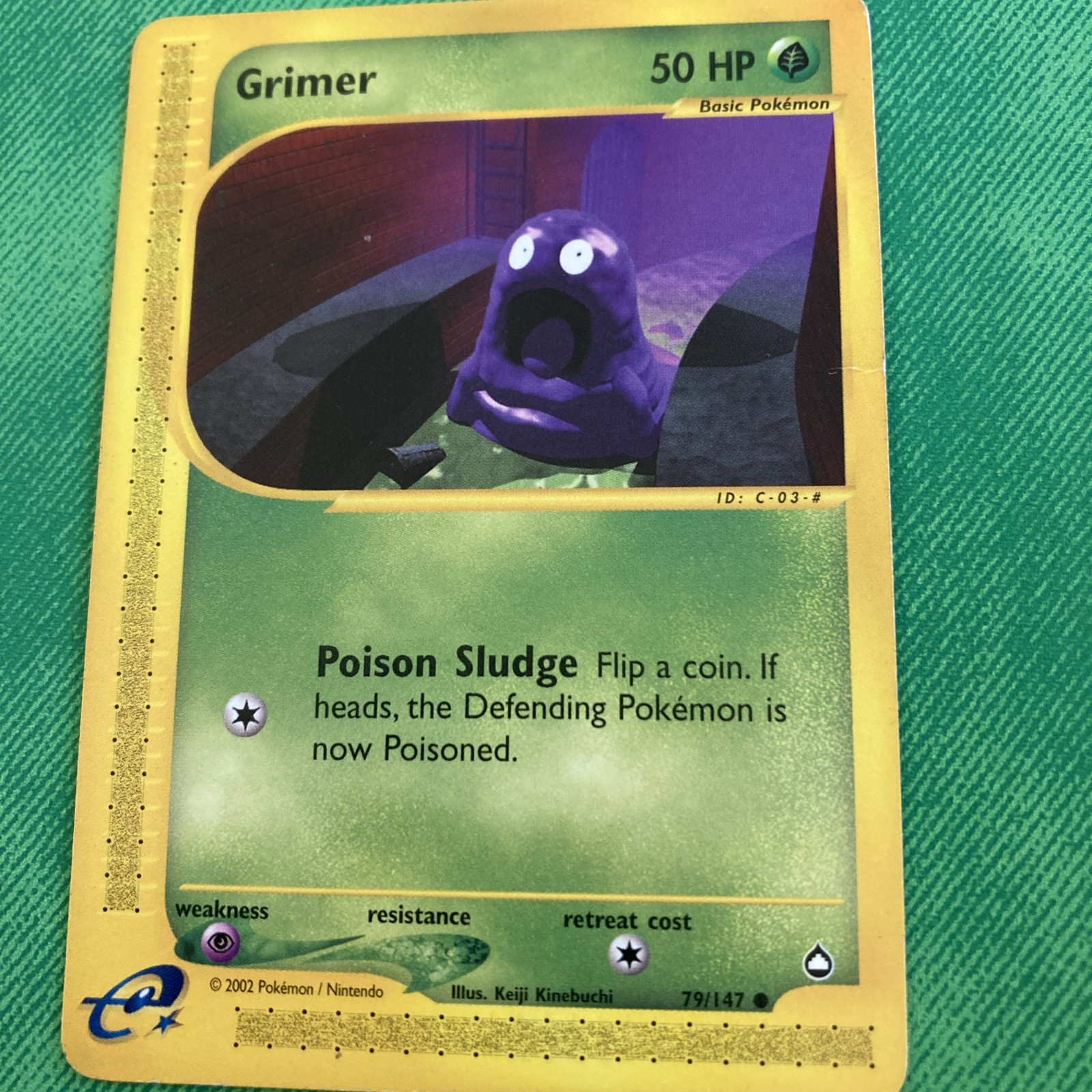 Pokemon TCG Cards Grimer 79/147 Aquapolis EXC-NM