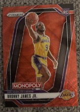 2024-25 Panini Prizm Monopoly Red Wave Prizm Bronny James Jr. RC #45 - LA Lakers