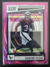 2022 Panini Score - Dameon Pierce Pink Swirl /299 Rookie (RC) Houston Texans