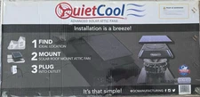 QuietCool Systems AFRSLR40 Roof Mount Solar Attic Fan - Black