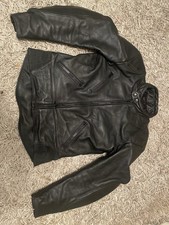 Men’s Leather Biker Jacket Scott Leathers The Genuine Article