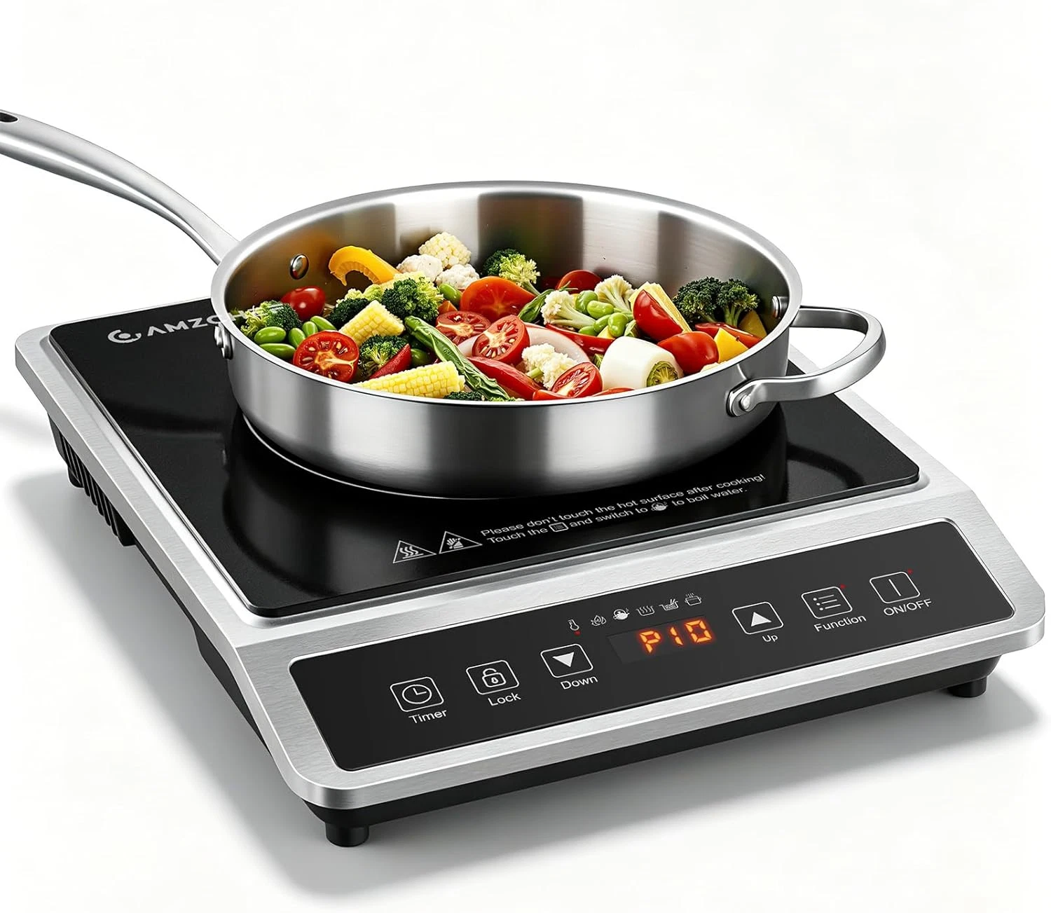 1800W Induction Cooktop with 20 Power Levels & 4 Smart Functions
