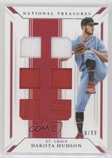 2019 Panini National Treasures Game Gear Material Sixes 20/99 Dakota Hudson 0t2