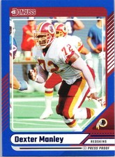2024 Donruss #156 Dexter Manley Press Proof Blue Redskins