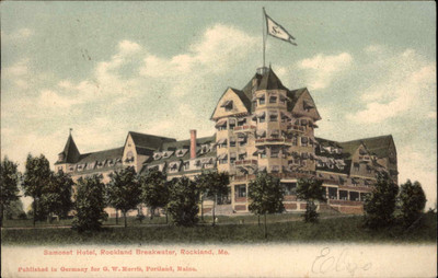 Rockland Maine ME Samoset Hotel c1900s-20s Postcard
