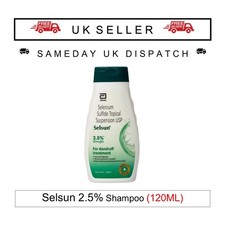 Selsun Suspension Anti Dandruff Shampoo, Clears Away Dandruff Flakes 120ml UK