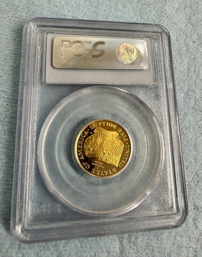 1992-W PCGS Columbus $5 Gold Commemorative Coin - PR70 DCAM Proof - Picture 3 of 4