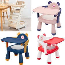 All-in-1 Baby High Chair Toddler Dining Chair w/ RemovableTray Armchair Portable