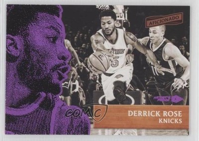 2016-17 Panini Aficionado Artist's Proof Red (Purple) 81/99 Derrick Rose #42 0r4