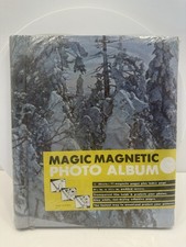 VINTAGE NEW Magnetic Photo Album 20 Pages Snow Scene Nature