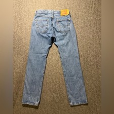 Levis 501 Jeans Men  s 30x32 fit 30x31 blue Original Straight Button Fly Cotton