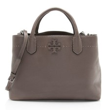Tory Burch Leather McGraw Triple Compartment Tote