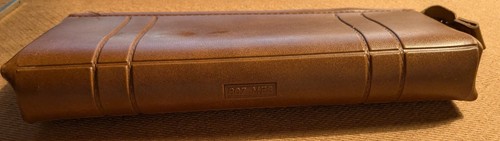 Trousse en cuir marron vintage - Photo 2/3