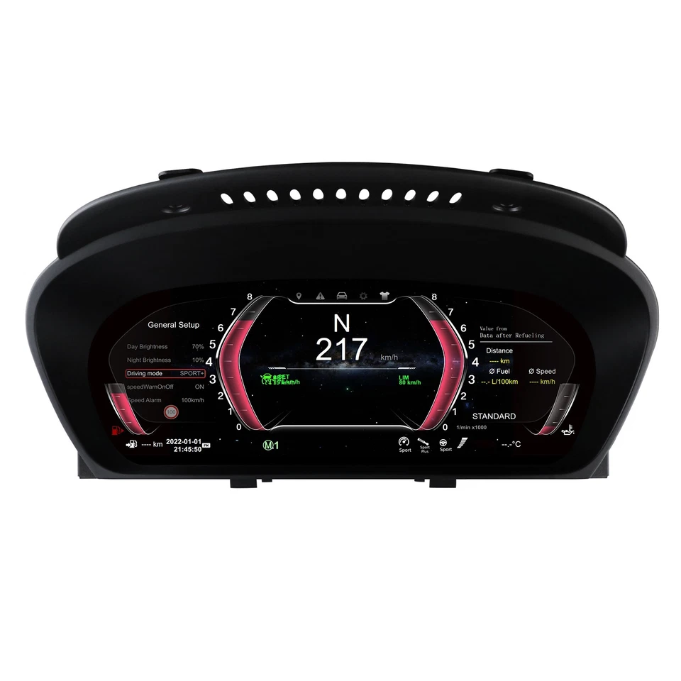 12.3" LCD Digital Cluster Multifunctional Speedometer For BMW X5 E70 2007-2013 — 第 4/4 张图片