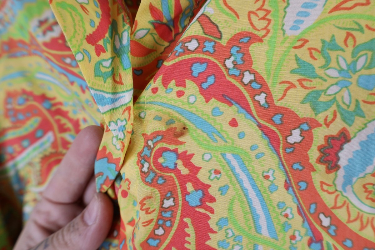 Vintage 90s Ralph Lauren Womens 3X Rainbow Paisley Collared