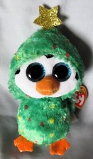 NOEL 6" Green Christmas Holiday Tree PENGUIN TY 2022 Beanie Boos - NEW & MINT