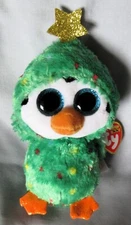 NOEL 6" Green Christmas Holiday Tree PENGUIN TY 2022 Beanie Boos - NEW & MINT