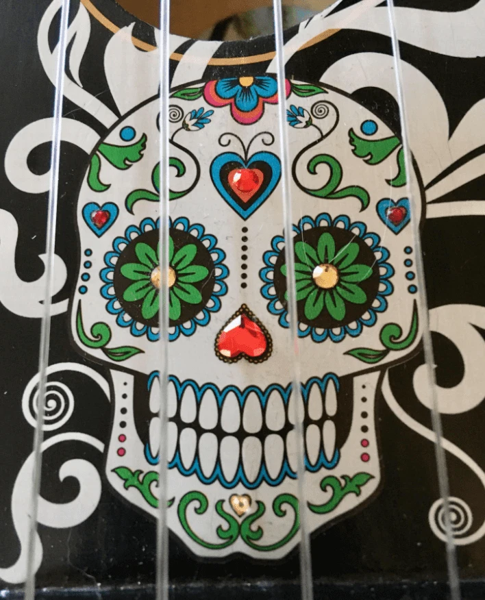 Rozanna's Sugar Skull Mariachi Ukulele - Image 2 of 4