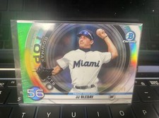 2020 Bowman Chrome Scouts Top 100 Green Refractors #BTP56 JJ Bleday 4/99 ROOKIE