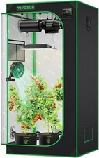 VIVOSUN 2.7x2.7ft Hydroponics Grow Tent 32"x32"x63" for Indoor Plants Growing 