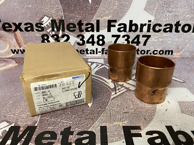 NIBCO 600-2 Fitting Reducer Wrot Copper Pressure FTGs 3x2 1/2 5Pzs