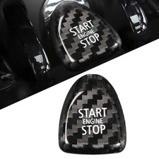 Carbon Fiber Black Trim Keyless Start Button Cover For BMW Mini Cooper F Model