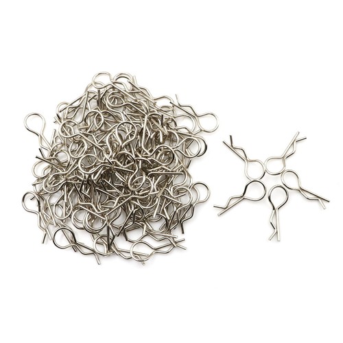 100pcs Stainless Steel Body Clips Pin Shell For 1/10 1/16 RC CAR HSP -,x - Picture 3 of 9