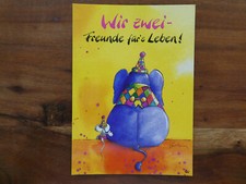 Diddl Nr. 26 g Postkarte - Wir zwei - Freunde f&uuml;r&acute;s Leben ! -   NEU Didl Karte