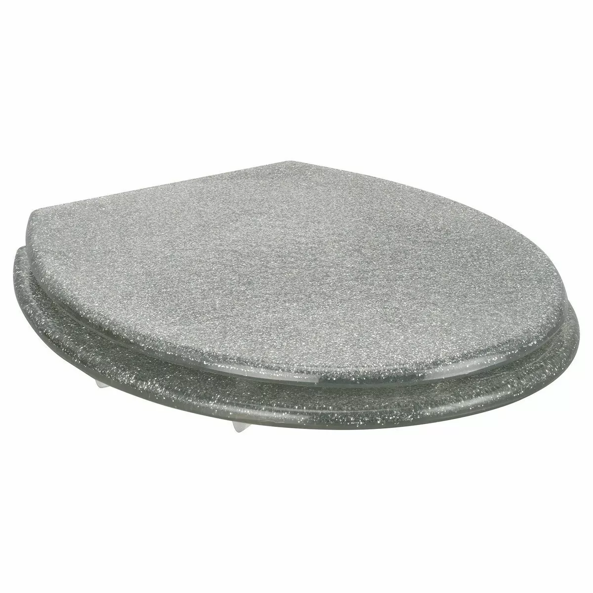 Black and 2024 silver toilet seat