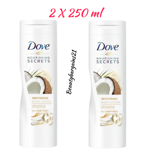Dove Nourishing Secrets Restoring Ritual Coconut Oil Body Lotion 2X 250ml
