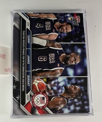 Men's Basketball - 2024 Olympic Games TOPPS NOW Card 26 TEAM USA WINS GOLD
