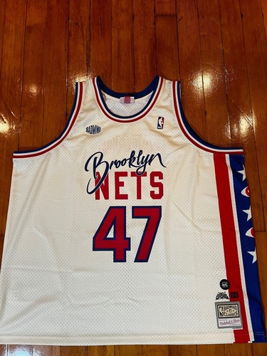 Brooklyn Nets Jersey Mitchell & Ness Joey Badass Collab Size 5XL New NBA Retro