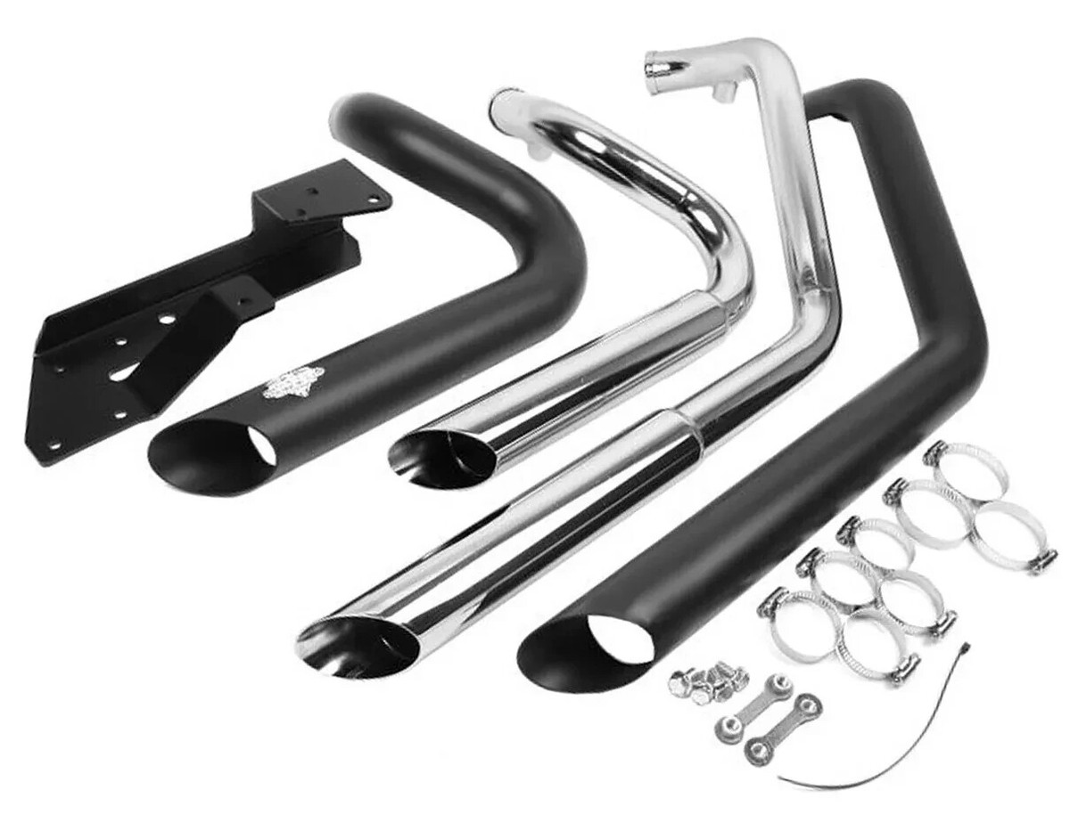 Vance & Hines 47219 Shortshots Staggered Exhaust Black 04-13