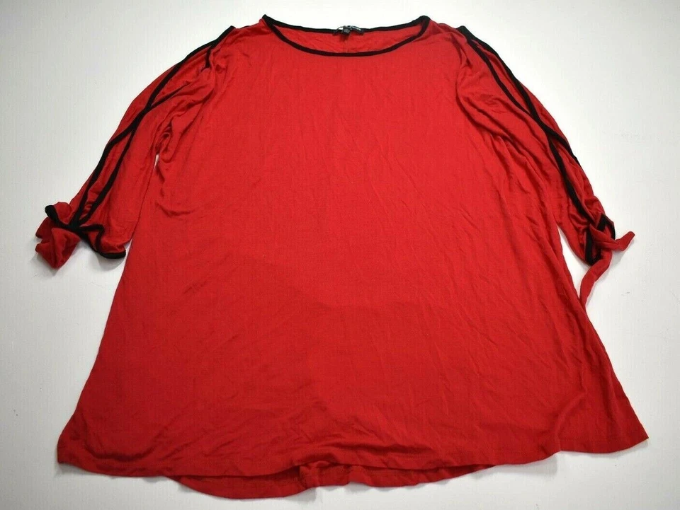 Лот из 3 кабель и калибр женщин v-образным вырезом длинным рукавом повседневный туника блузка 1 X - Изображение 2 из 4