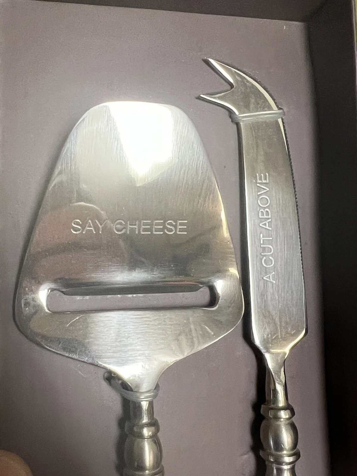 Two's Company Small Talk Cheese Knives - Thumbnail 4