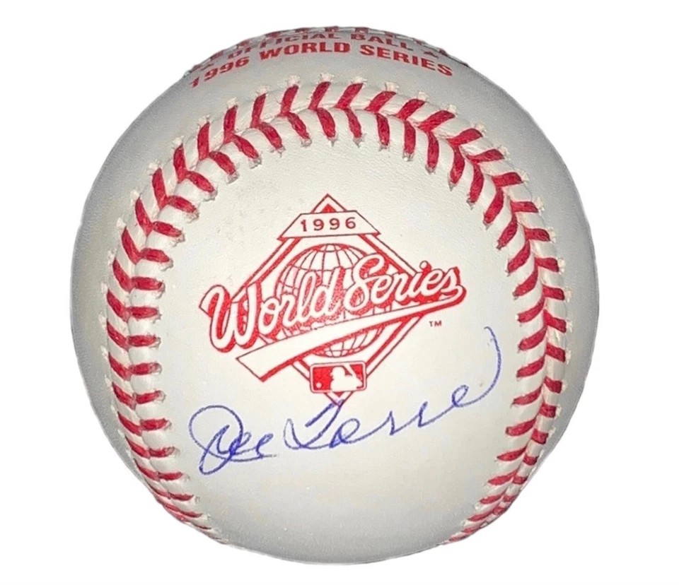 Joe Torre 1996 World Series Autographed Official Rawlings Baseball JSA - Image 2 of 4