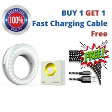 BUY 1 GET 1 Cable FREE, Selfie Light Ring Lights LED Circle Phone Laptop Camera
