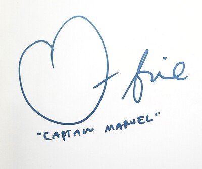 BRIE LARSON Signed Auto 
