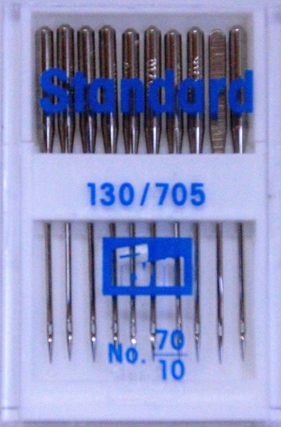 10 QualitäTs NäHmaschinennadeln 130/705 Flachkolben Standard 70Er-image