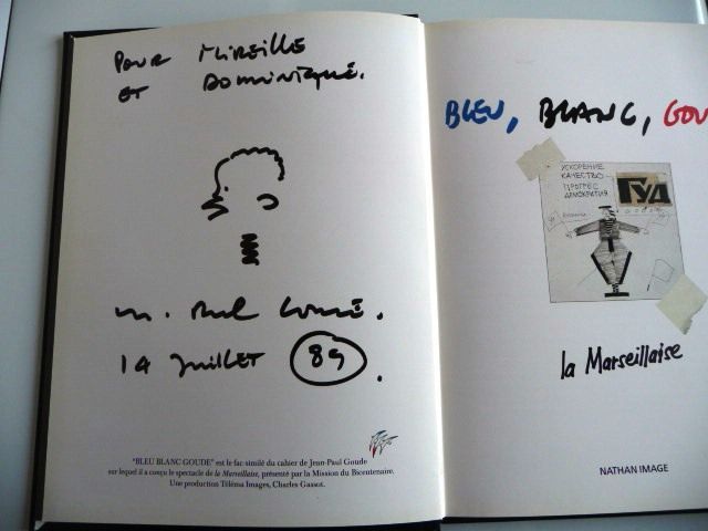Bleu, Blanc Goude - La Marseillaise avec dedicace de jean paul