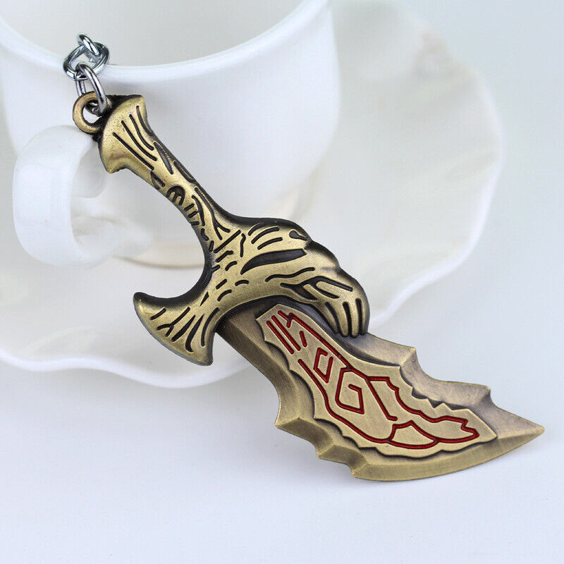 God Of War Ragnarok Keyring Keychain Kratos Blade of Chaos Leviathan Axe  Jötnar