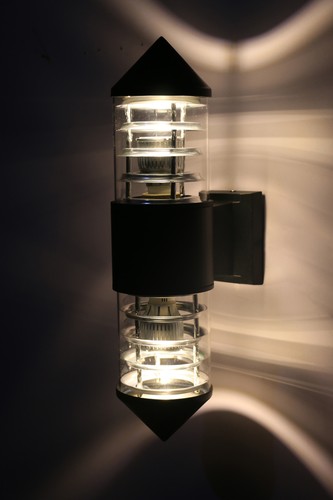 Outdoor LED Wall Sconce Light Waterproof Up/Down Lamp E27 Bulb Replacement Patio - Picture 19 of 22