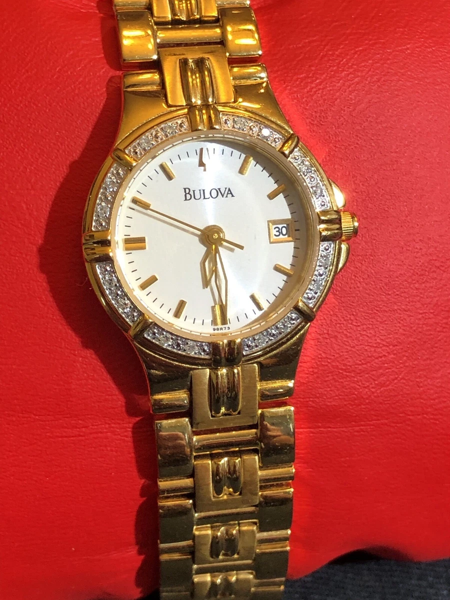 Bulova diamond bezel best sale watch