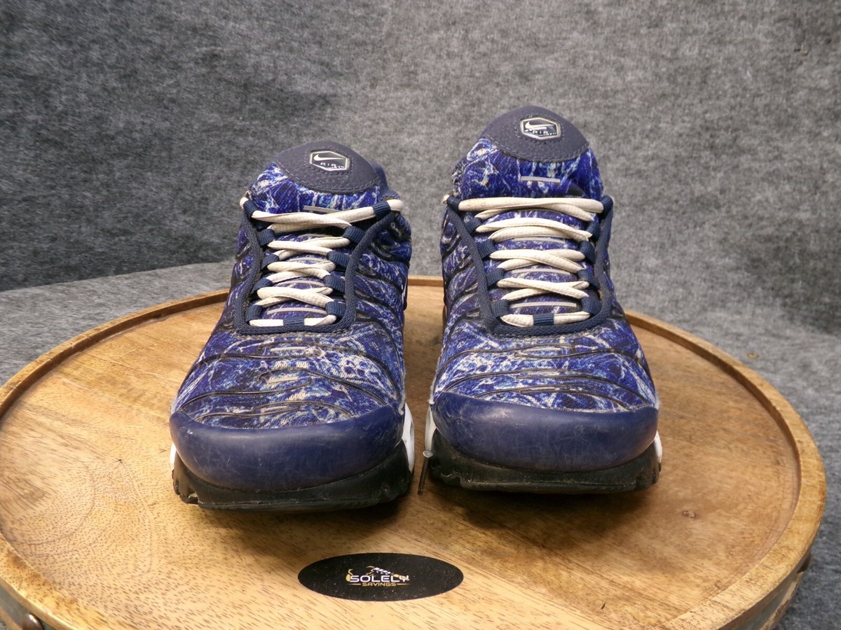 Nike Men's Air Max Plus AMP Shattered Ice Midnight Navy Shoes Size