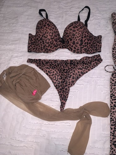 FullI Outfit asos Animal Print Dress Size UK 24 Includes Accessories As Per Pics - Picture 17 of 23
