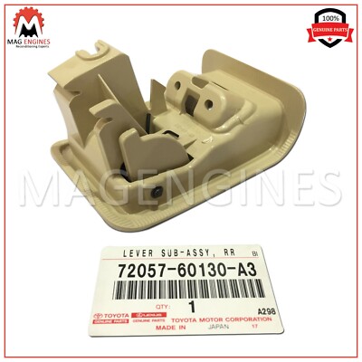 72057-60130-A3 GENUINE OEM LEVER SUB-ASSY, REAR SEAT LOCK CONTROL  