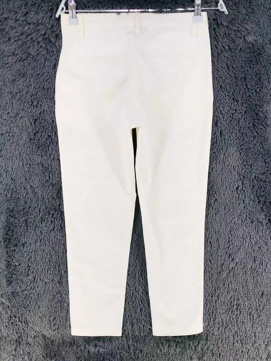 GANT Women White Stretch Regular Straight Fit Trousers Size EUR 34 US 4 UK  8  eBay